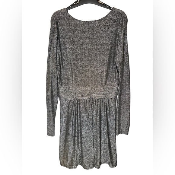 DKNY Sparkle Knit A Line Long Sleeve Dress NWT, L - Picture 3 of 5